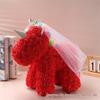 Unicorn Rose Crown: Preserved PE Foam Flower with Veil - Valentine's Day & Qixi Festival Gift