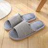 New spring and autumn floor slippers striped linen soft-soled home slippers casual non-slip fabric slippers
