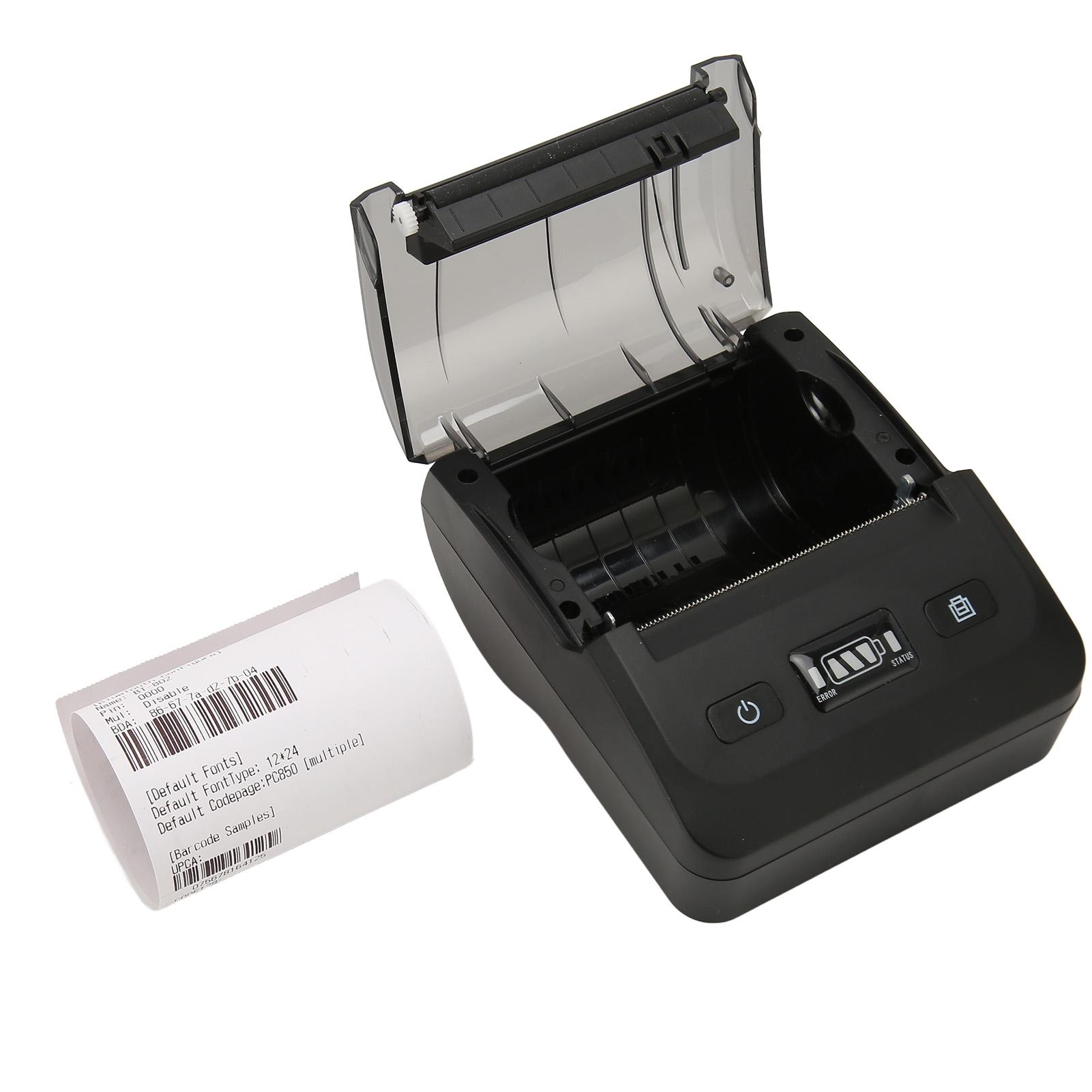 

Термопринтер 80 мм, подключение BT4.2, разрешение 50–80 мм, 203 точки на дюйм, совместим с ESC POS, этикетка для отправки типа C EU Plug