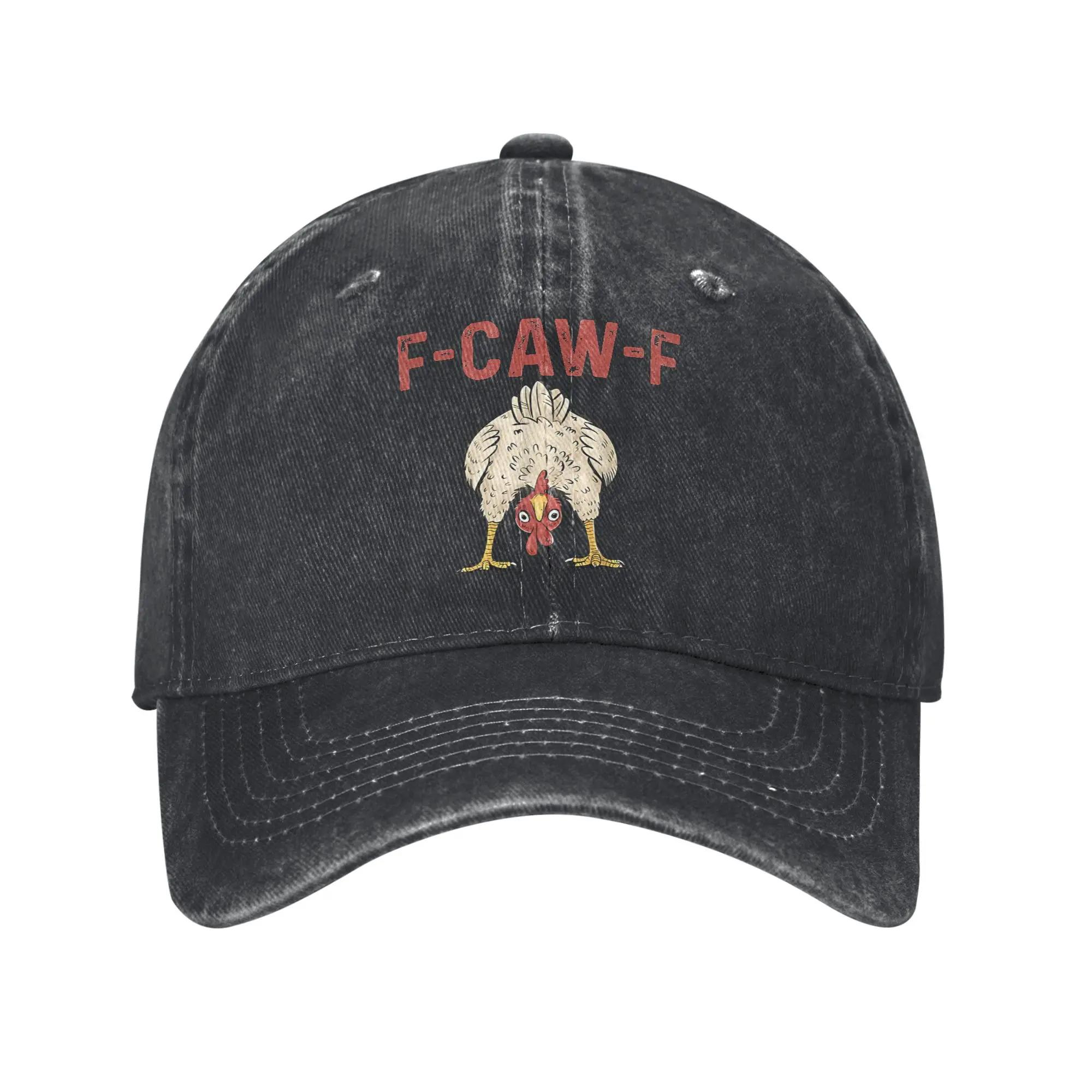

F-Caw-F Funny Chicken FCAWF Bird Funny Meme Baseball Cap Accessories for Men Women Adjustable Trucker Hat Adjustable