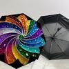 1PC Rainbow Flower Umbrella-8-Rib Reinforced, Automatic Open, Lightweight & Durable, Cute Fashion Accessory for Outdoor-A1261