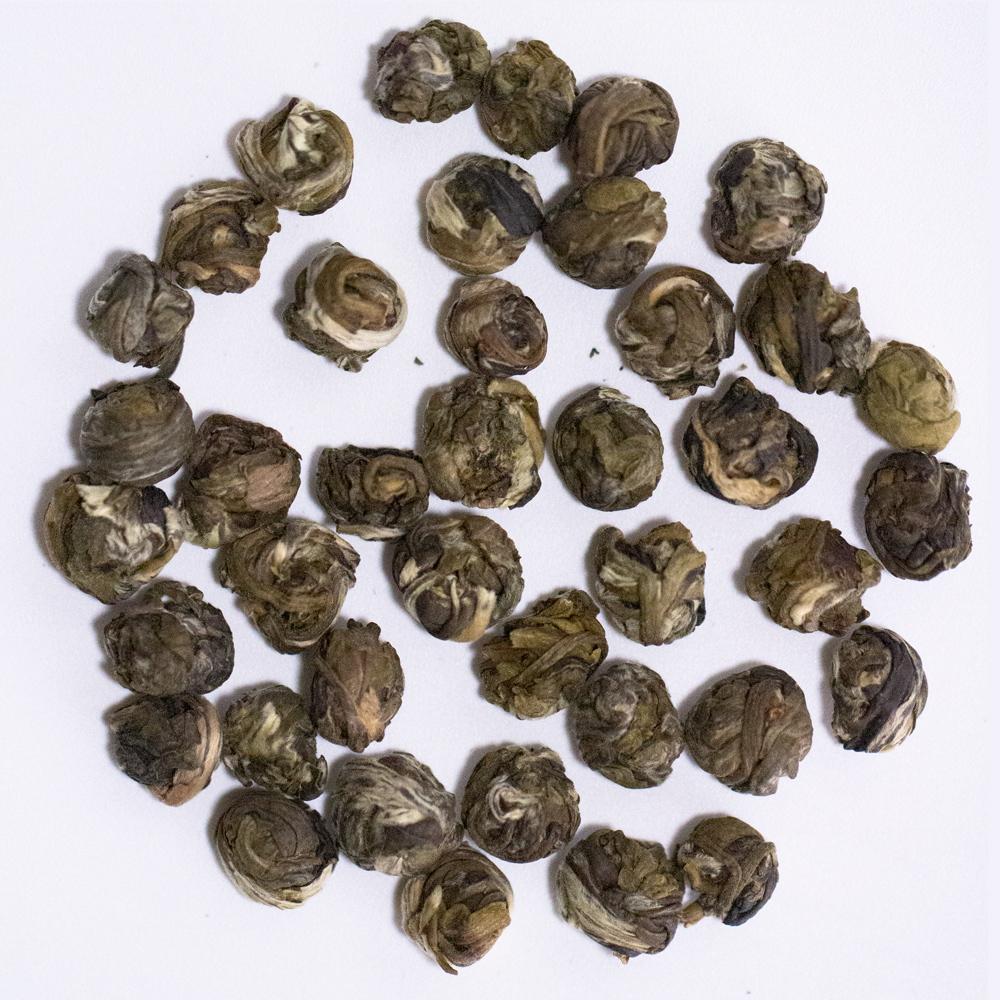 Jasmine Green Tea No.615 Four Scenting Ball Green Dragon Pearl Natural Jasmine Loose Leaf Dried