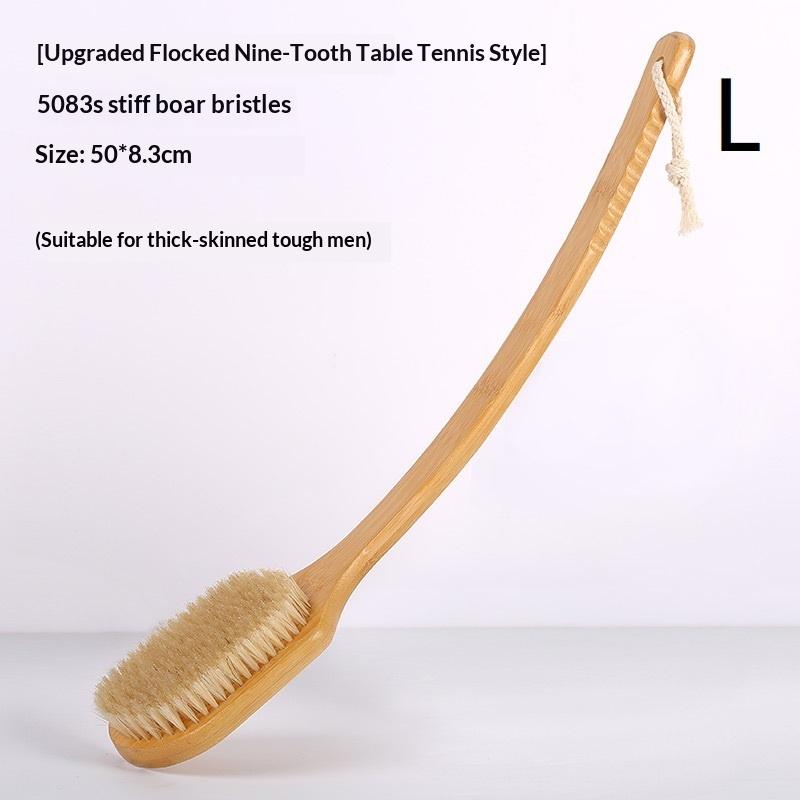 56cm/43cm Myjka do pleców pod prysznic z zakrzywionym długim uchwytem, Szczotka do ciała do użytku na mokro i na sucho, Narzędzie do mycia pleców dla mężczyzn i kobiet