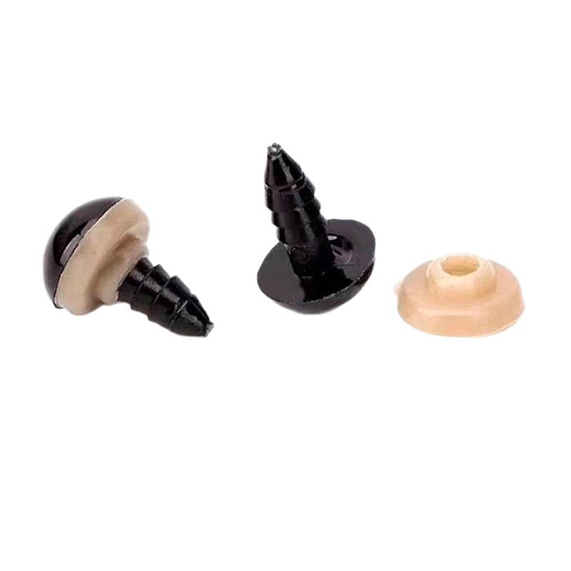 100pcs 6mm Black Doll Eyes - DIY Art Accessories
