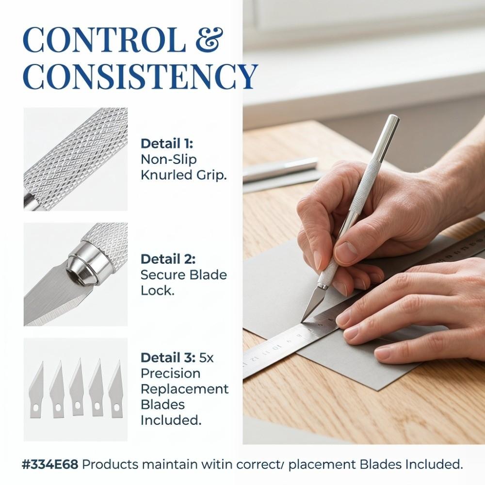 Easy Grip Carving Knife Metal Carving Tool Handy Art Knife Manual Carving