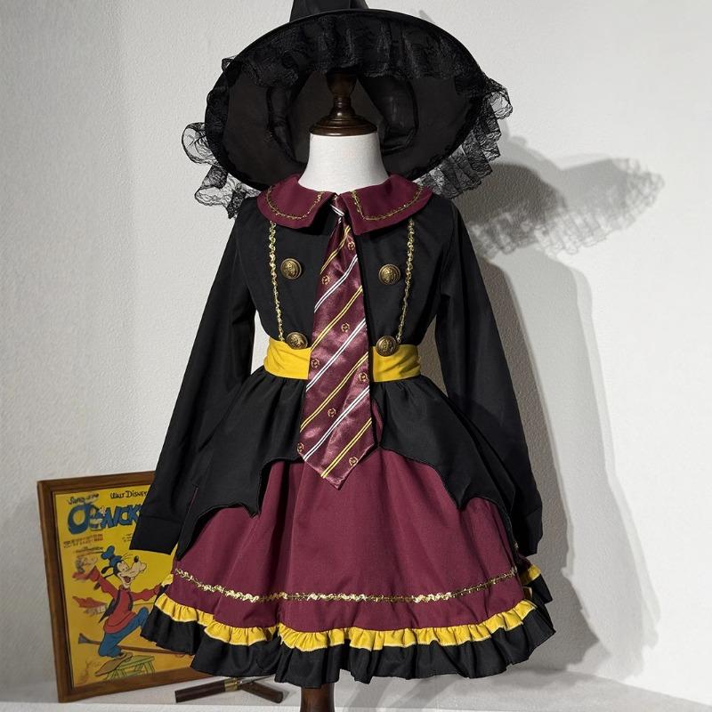Harry Potter Costume Adult Children Halloween Cloak Academy Wind Magic Witch Princess Lolita Dress