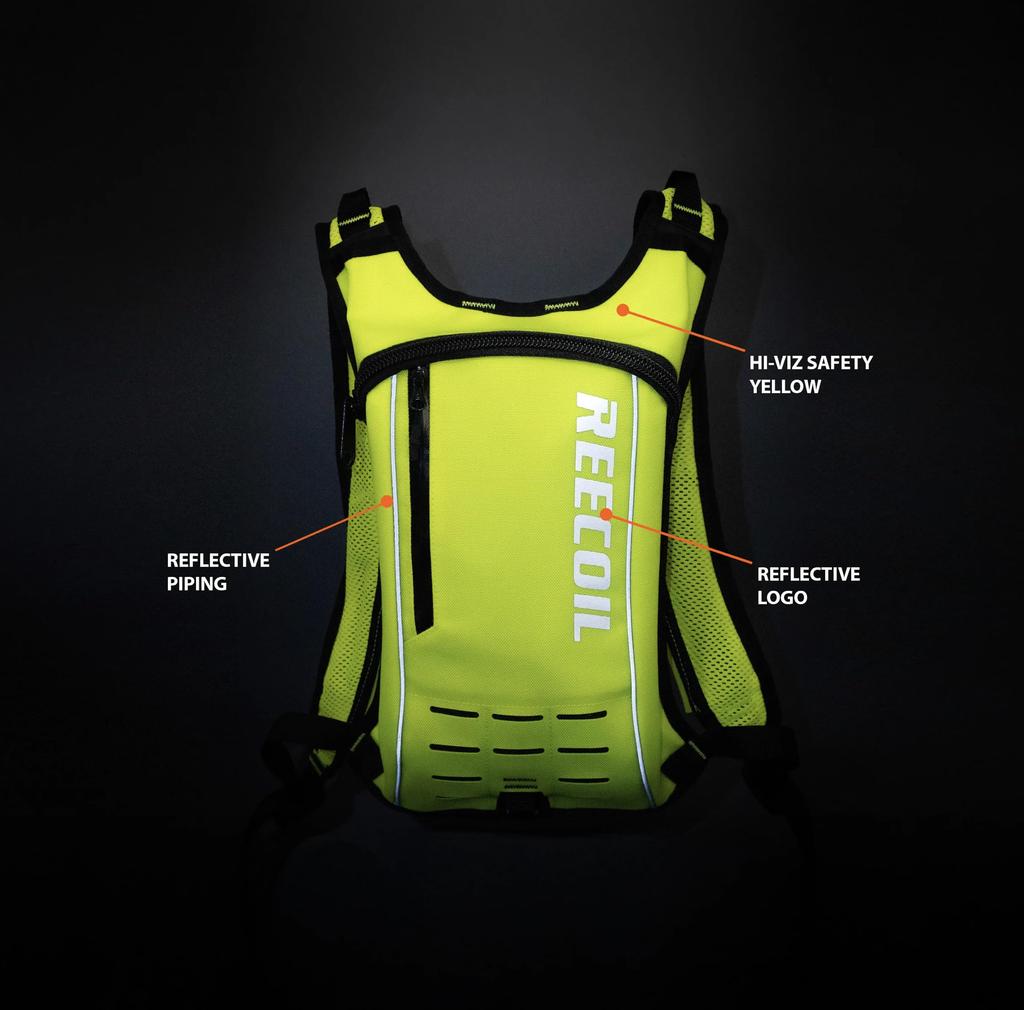 Reecoil 1500 Hydration Harness GEN2 Chest Harness for Tree and Tree Care AUDAX™ Hydration, Climbing, Arborist, (Yellow)