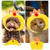 Cartoon Pet Hat Protective Warm Head Cover for Puppy 5Pcs Yellow Decorative