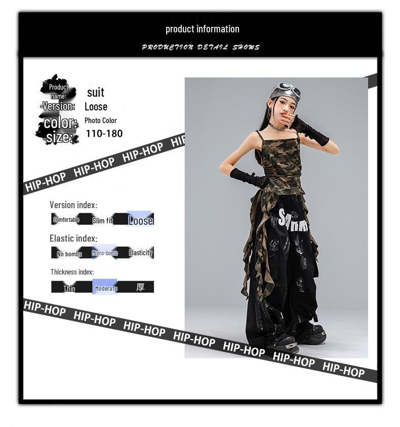 Trendy Kids' Street Style Dance Outfit: Hip-Hop & Jazz Costume