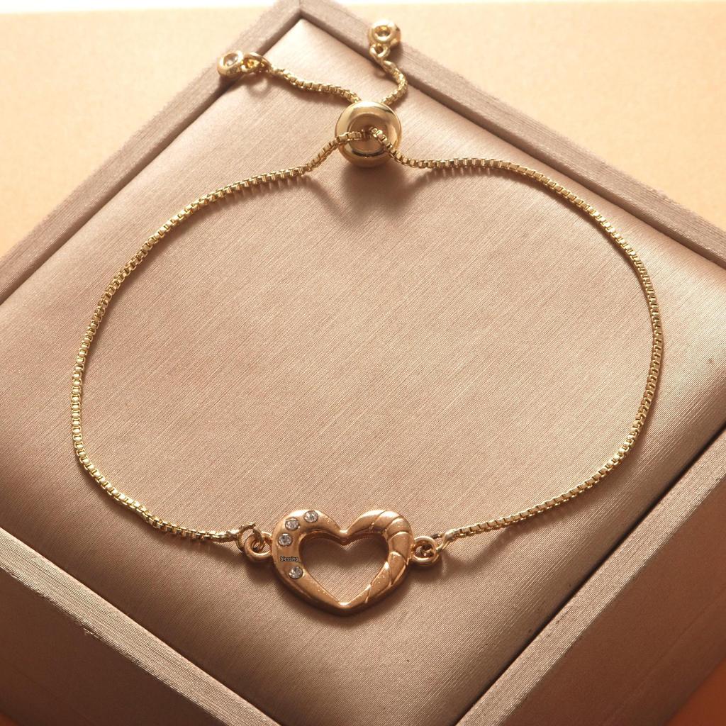 Herz-Strassstein verstellbares Armband - Europäischer & Amerikanischer Stil für Damen