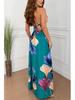 2026 Spring/Summer Women's Floral Split Dress - European & American INS Style for Vacations and Parties