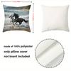 Horse Patterned Cushion Covers Dynamic Horse Images Polyester pillowcase, sofa decorative cushion cov Headboard Pillow