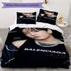 Bts Jungkook'S Bold Fashion Look Bedding 1 Duvet Cover 2 Pillowcase Without Core Without Core Christmas Birthday Gift Soft And Comfortable