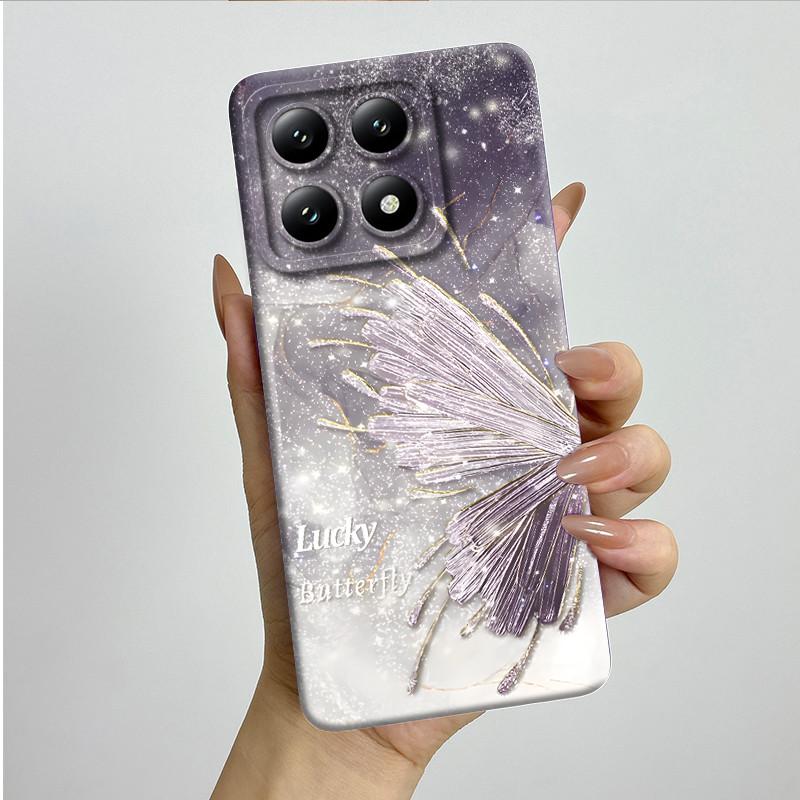 For Xiaomi 14T Pro Phone Case 14Tpro Soft Silicone TPU Sweet Painted Casing Cartoon Printed Shockproof Protective Back Cover
