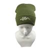 1pcs Knitted Hat, Hip-Hop Style, Stylish Snake Embroidered Knitted , Warm Woolen Hat For Men And Women Cap Green Black