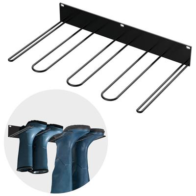 Wall Mounted Boot Rack Wader Storage Hanger for Tall Boots Cowboy Boots Work Boots Sturdy Metal Hanging Boot Holder