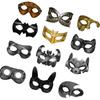 Painted Paper Mache Mask Half Face Mask Masquerade Mask for Boys Girl Halloween Costume Accessories,Cosplay Party Props