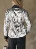 2025 Independent Station Autumn Satin Print Long Sleeve Shirt