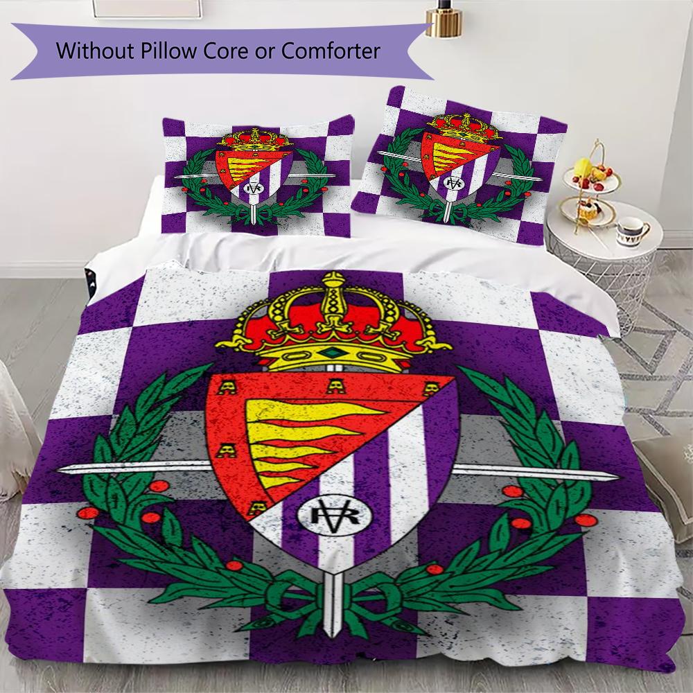 Set Copripiumino Trapuntato con Fantasia Real Valladolid Federa Decorazione per la Casa Regalo di Compleanno (1 * copripiumino + 2 * federe senza imbottitura)