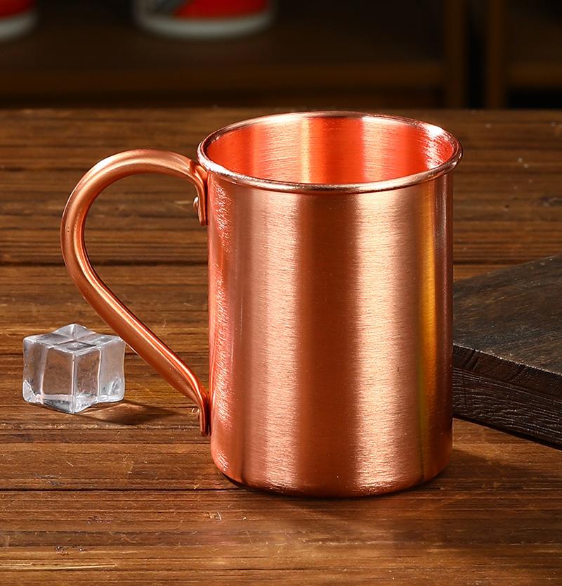 400ml 16.0oz 100% Copper Moscow Mule Mug Durable Coppery Beer Mugs Coffee Mug Milk Cup Pure Copper Cup Drinkware