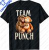 Monkey Punch Baby Monkey Holding A Plush Toy Emotional Tshirt for Menwomen Casual and Fashionable Print Streetwear Style