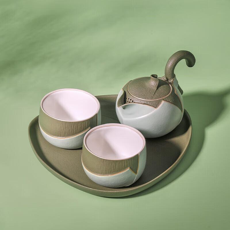Wankiantang Qinghuan Stone Ceramic Kung Fu Tea Set