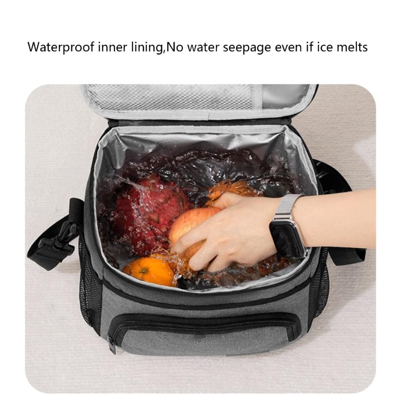 Sturdy Waterproof Picnic Coolers Bag Thermal Insulation Lunch Organizers for Outdoor Activities