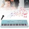 54 Key Keyboard Piano Smoothly Plastic Keyboard Piano Portable Dual Power Supply System Electric Piano Keyboard with Microphone for Kids