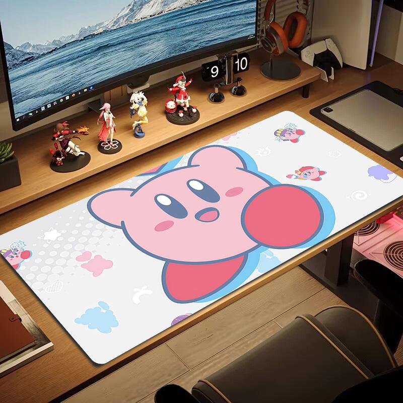 Kirby Print  Cushion Non-slip Laptop Tablet Big Mousepad XXL Mat Mini PC Playmat With Lock edge