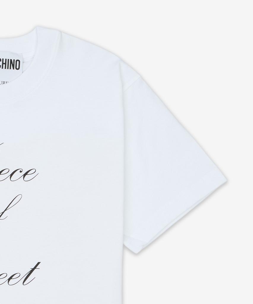 MOSCHINO Piece Of Seat T-Shirt - White / Aef251Dj071704411001