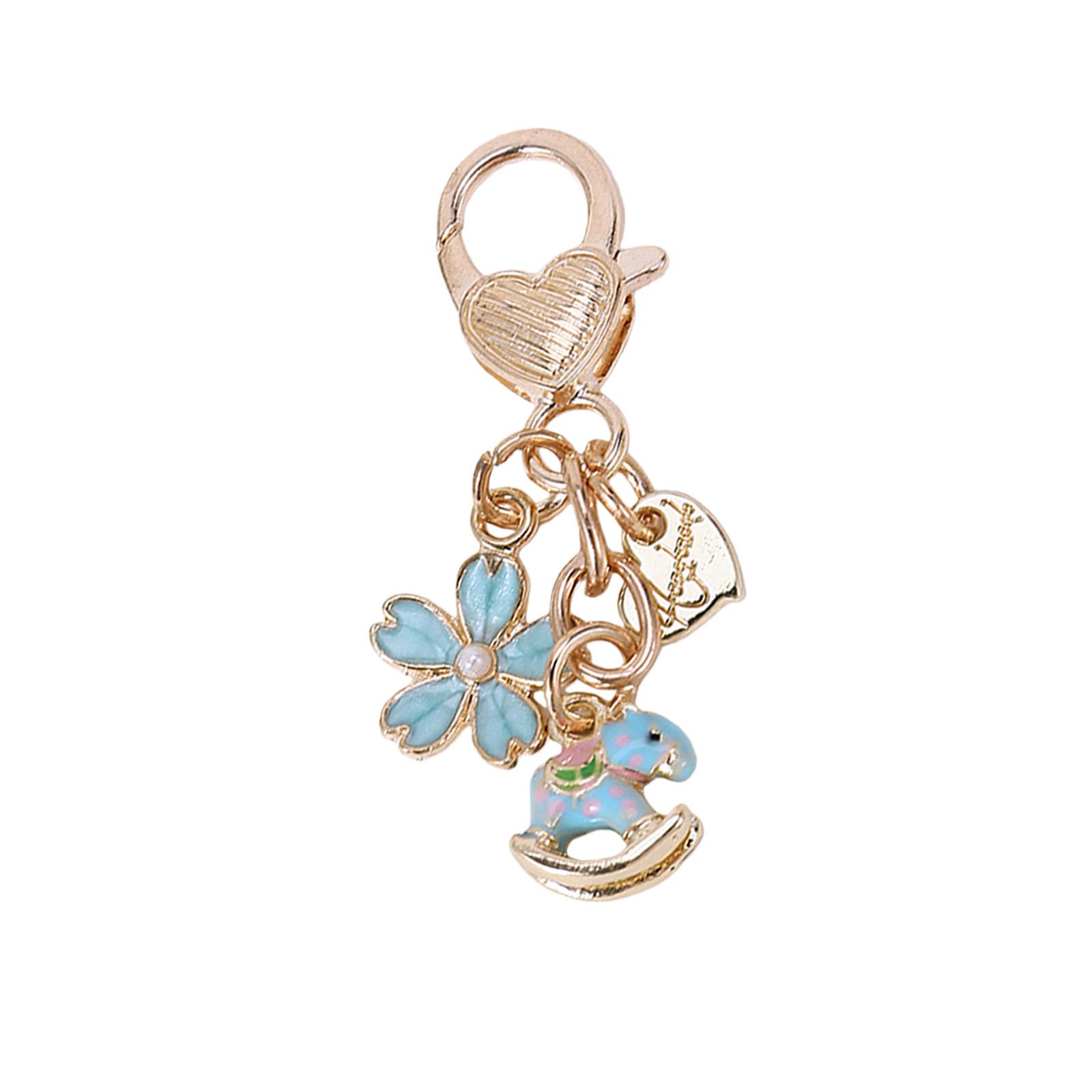 

Perfect Gift Choice Cartoon Giraffe Keychain Alloy Material Lightweight Compact For Attaching To Keys Or Purses