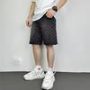 Men's Elastic Waist Denim Overalls: Loose-Fit Straight Summer Shorts