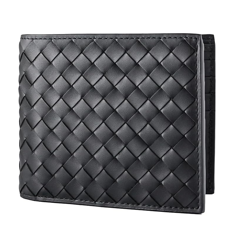 

[Bottega Veneta] bifold wallet Intrecciato men s ladies black 113993 V47W1 1000 Made in ITALY [product]
