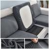 1Pc Jacquard Sofa Seat Cushion Cover Chair Cover Stretch Washable Removable Slipcover 1/2/3/4 Seat Polar Fleece Sofa Protector