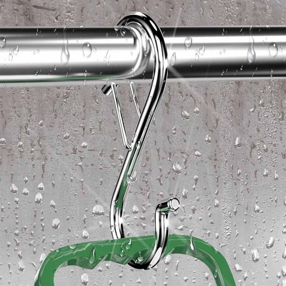 10Pcs Windproof Kitchen Pot Rack Hooks S-Shape Windproof S-Type Hook Bathroom Accessories