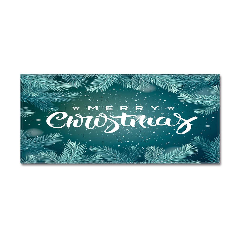 Christmas Household Bathroom Absorbent Non-Slip Mat Living Room Kitchen Sand Carpet Doormat Long Floor Mat