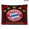 FC Bayern Munchen Custom Name Wall Tapestry Aesthetic Wall Hanging Printed Fabric Blanket Decorative Tapestries for Bedroom Living Room Home Decor