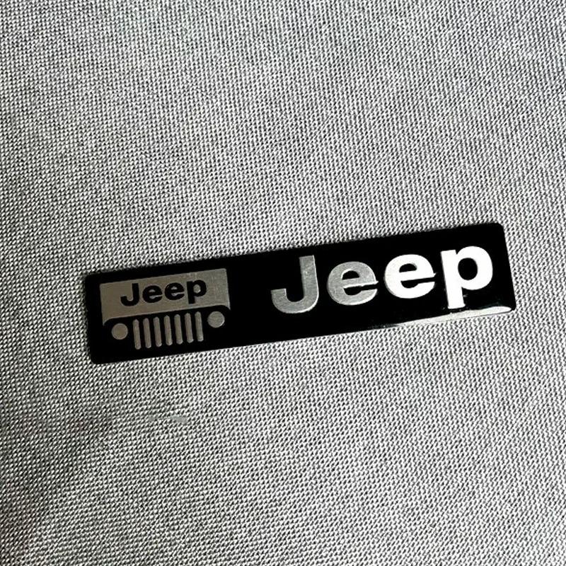 CYKVUD1 3D Car Emblem Body Rear Trunk Sticker Badge Decoration Decal For Jeep Wrangler Grand Cherokee Gladiator Liberty Compass Renegade