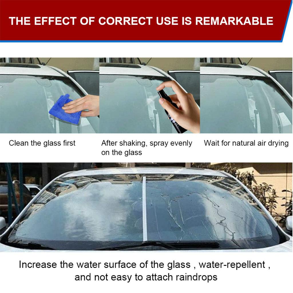 30/50ml Car Mirror Water Repellent Rearview Mirror Anti-Rain Spray Agent for Clear Driving Sight in Rainy Day