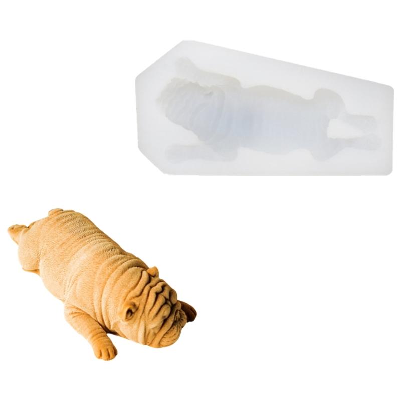 Dog Shaped Silicone Molds Dog Animal Fondant Silicone Molds for Mousses Cake, Chocolate, Decoration, Kitchen Baking Tool