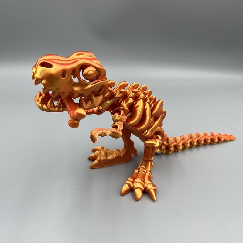 Movable Joint Toy Dinosaur Model Tyrannosaurus Rex Fossil Dragon 3D Printing Skull Decoration