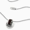 Emporio Armani Logo Decorated Versatile Stainless Steel Necklace Men Necklace Silver EGS3134040