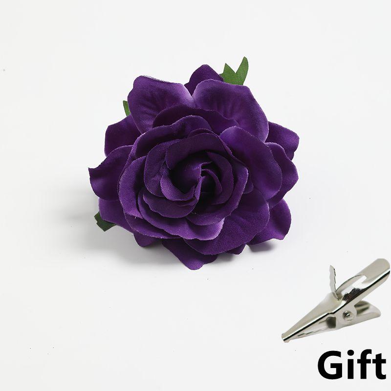 10CM High Quality Silk Roses Flower Wall Wedding Home Decor Christmas DIY Brooch Bridal Accessories Clearance Artificial Flowers