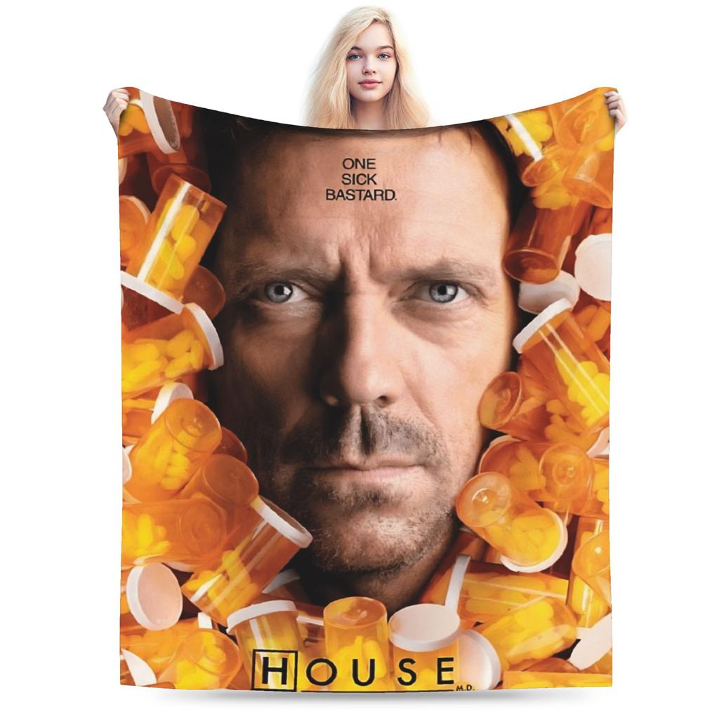 House The Doctor Plush Blanket Children Flannel Throw Blanket For Bedroom Super Soft Quality Bedspread Gift Idea