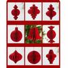 New Red Honeycomb New Year Decorations Paper with Tassel Hanging Pendant Hanging Style Christmas Balls New Year Eve