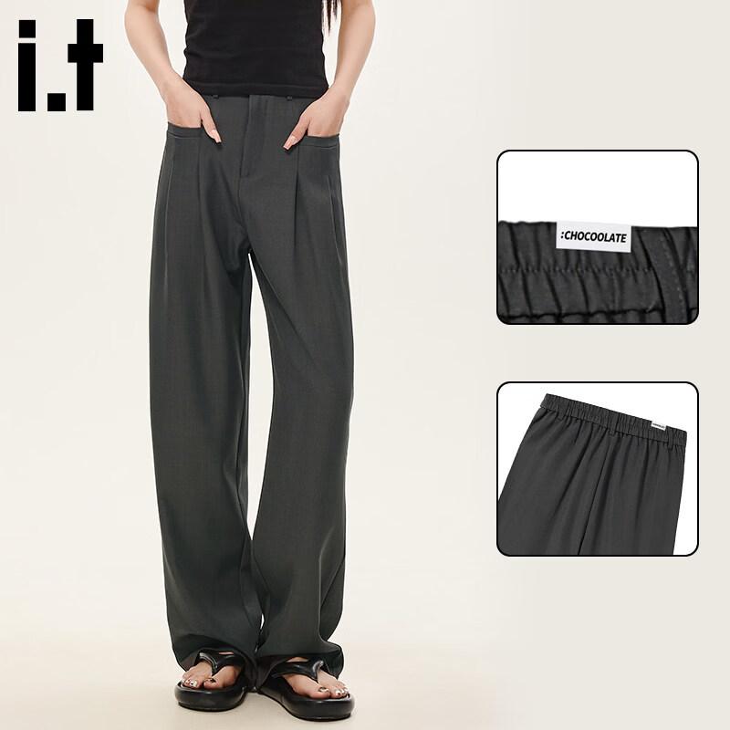 CHOCOOLATEit Women s Pleated Straight-Leg Suit Pants S