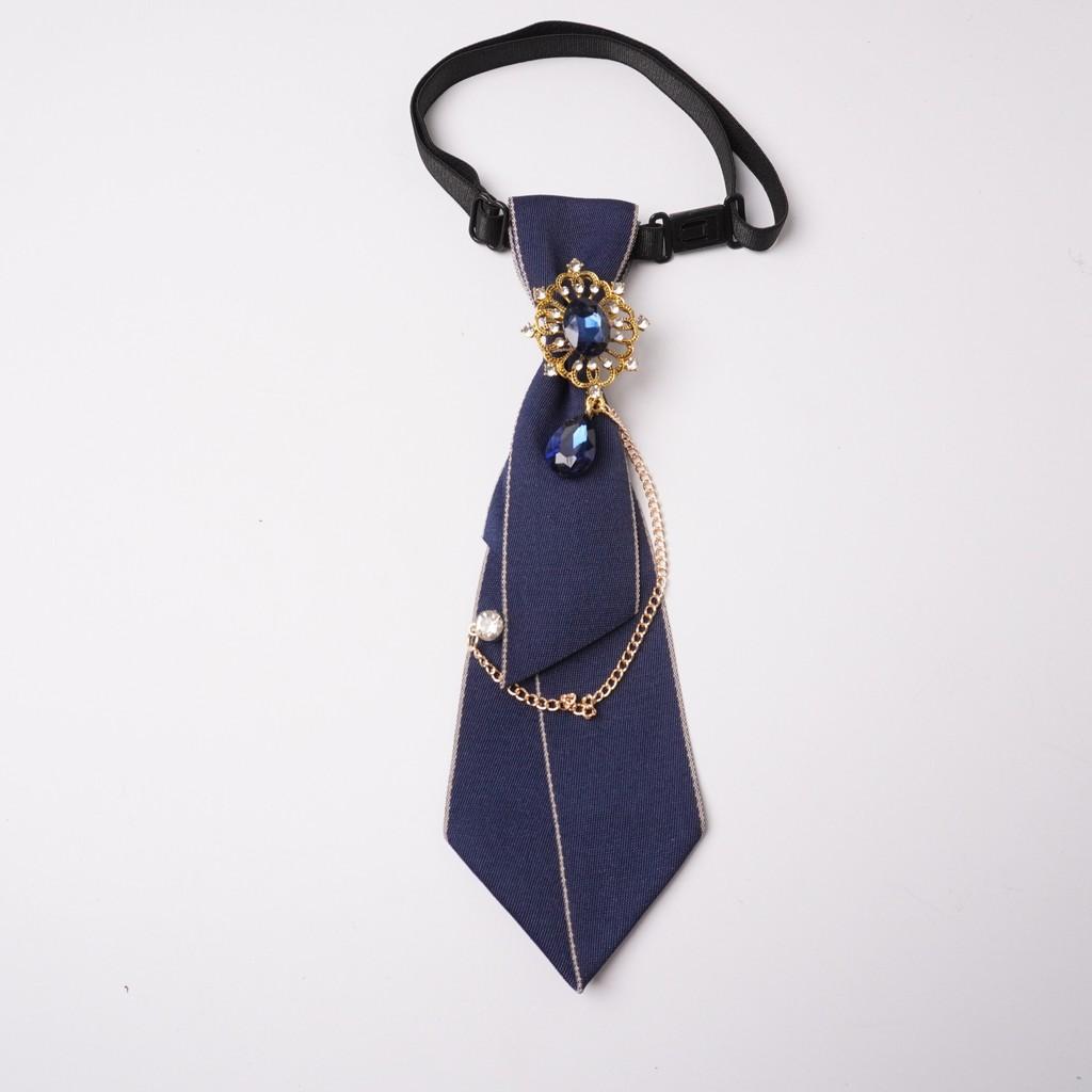 Crystalembellished College Style Shirt Collar With Bow Tie For Adult Formal Wear And Gift