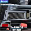 Real Carbon Fiber Car Accessories Gear Shift Panel Decorative Trim Cover Soft Sticker For BMW E36 3 Series/M3 1994 1995 1996