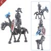 Skeleton Building Blocks Medieval Castle Knight Warriors Skeletons Strong Orcs Figures Collection Toy for Children Gifts