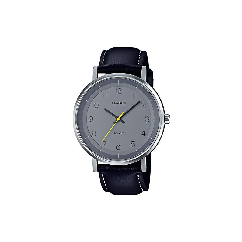

Casio Men s Quartz Watch Leather Strap Gray Dial 50 Meters Waterproof Men s Quartz Movement Leather Strap Japanese and Korean Watch Men s MTP-E139L-8B серый